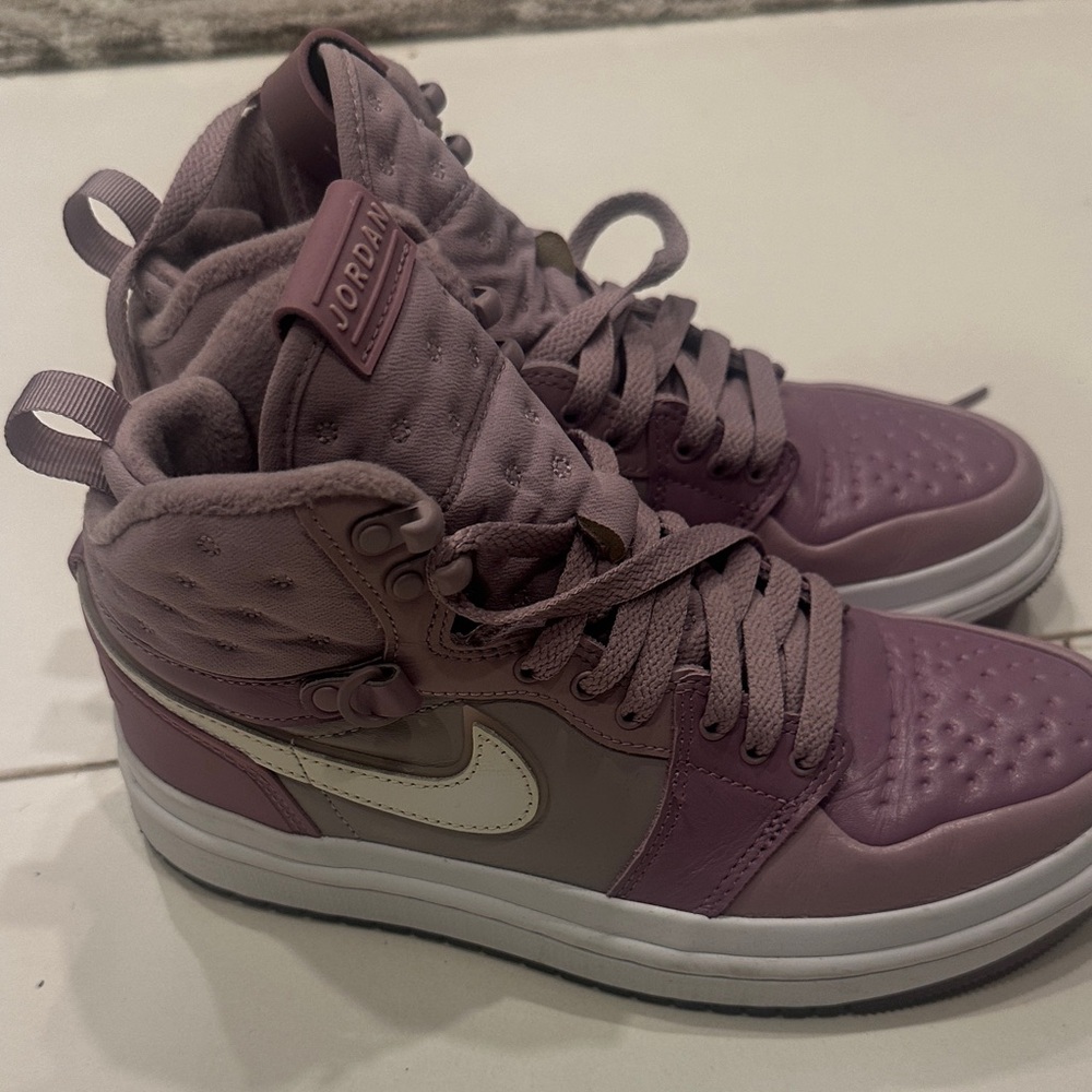 Jordan Women's Mauve High-Top Sneakers